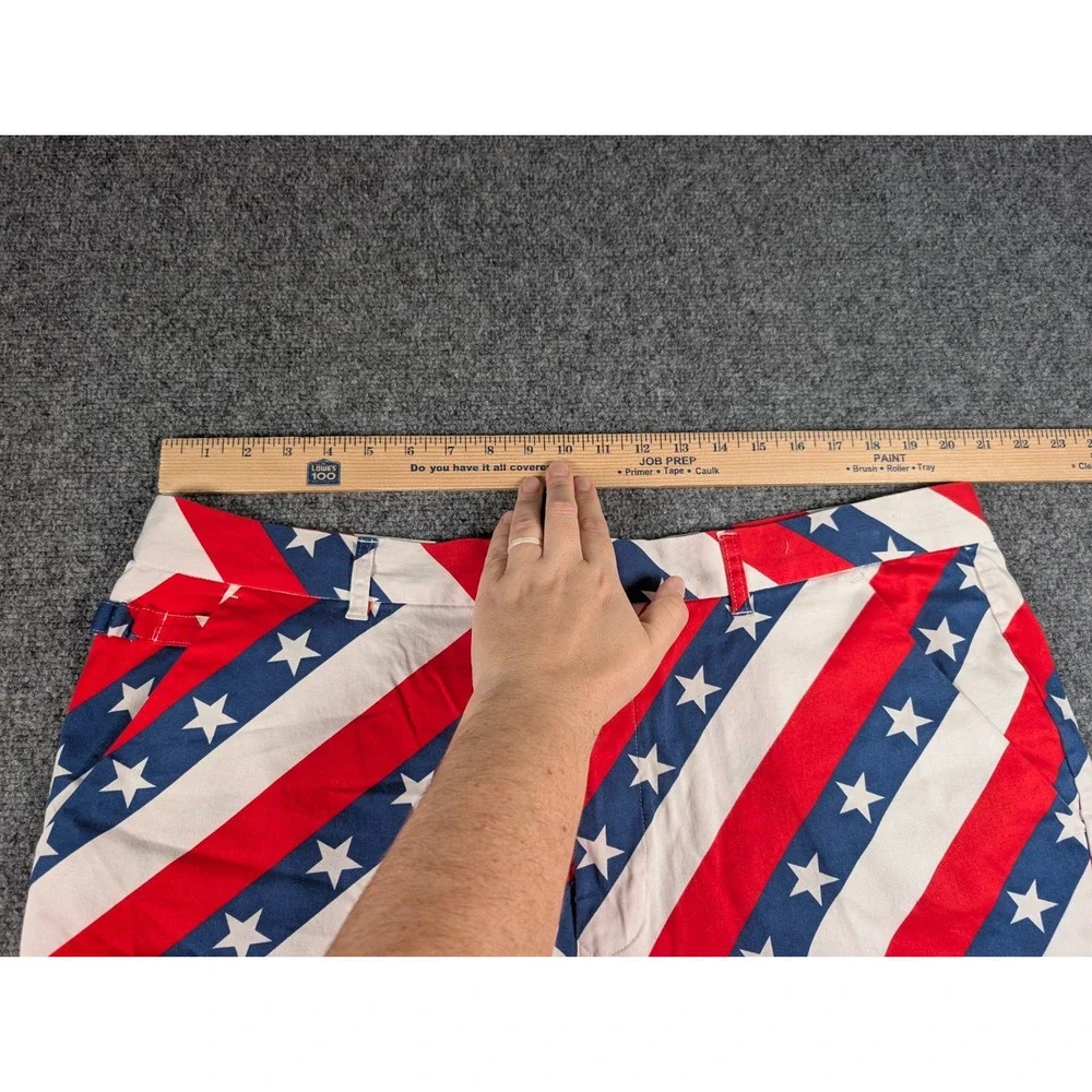 Royal & Awesome American‎ Flag Golf Shorts Mens 42 Stars and Stripes